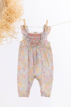 Kız Bebek Ayaksız Koton Tulum