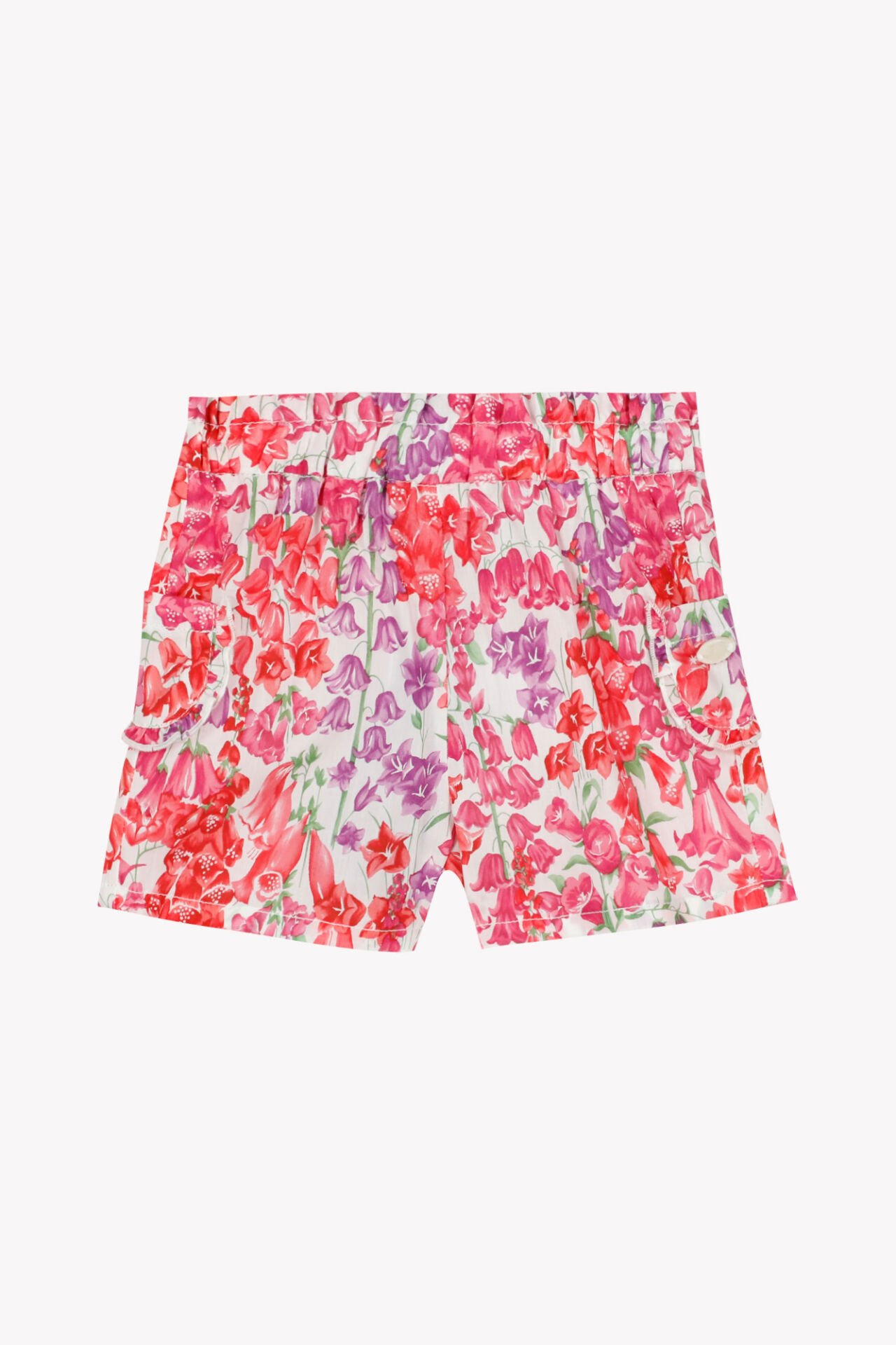 Kız Çocuk Çiçek Desenli Şort