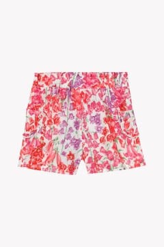 Kız Çocuk Çiçek Desenli Şort