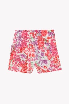 Kız Çocuk Çiçek Desenli Şort