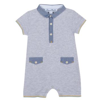 Erkek Bebek Kısa Tulum