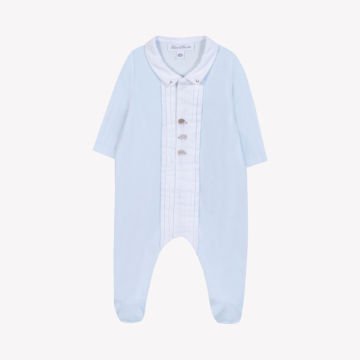 Erkek Bebek Yakası Pilili Kadife Tulum