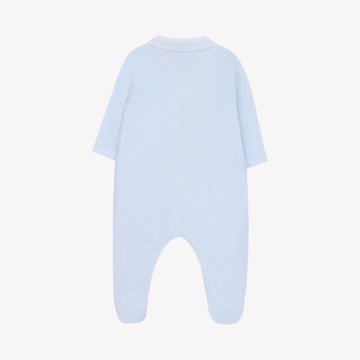 Erkek Bebek Yakası Pilili Kadife Tulum