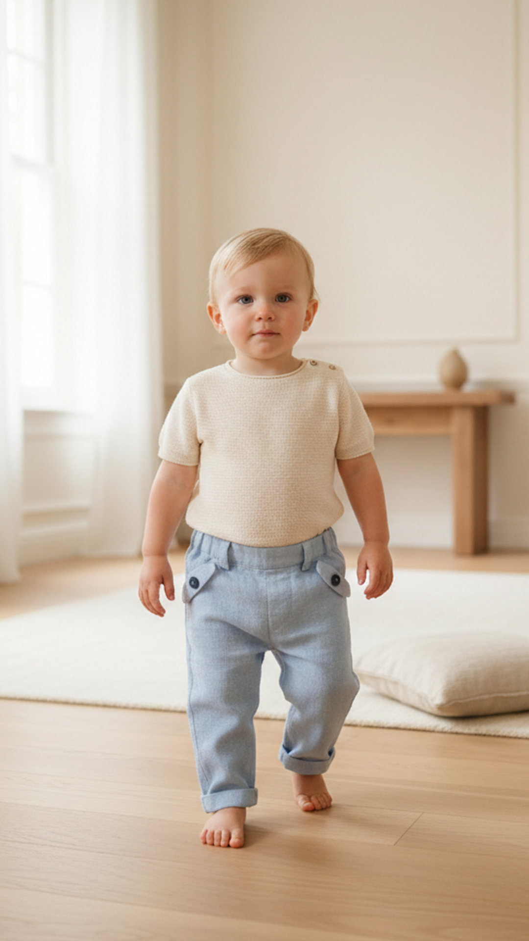 Erkek Bebek Ceremonie Keten Pantalon