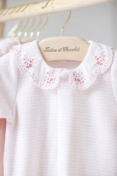 Kız Bebek Önden Açılan Kadife Tulum