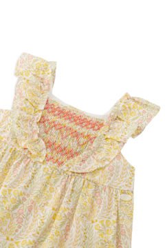 Kız Bebek Ayaksız Koton Tulum