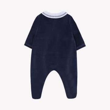 Erkek Bebek Kadife Tulum