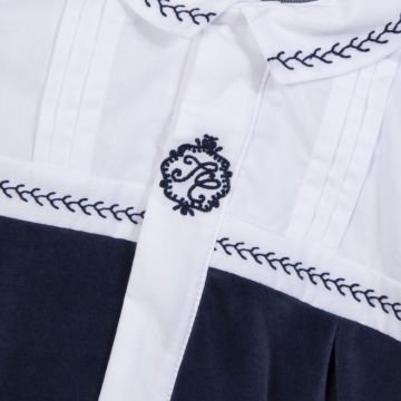 Erkek Bebek Kadife Tulum