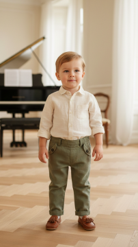 Erkek Bebek Ceremonie Keten Pantalon