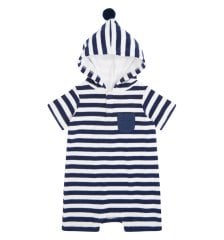 Erkek Bebek Çizgili Havlu Tulum