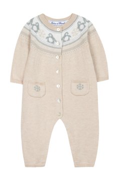 Erkek Bebek Ayaksız Triko Tulum