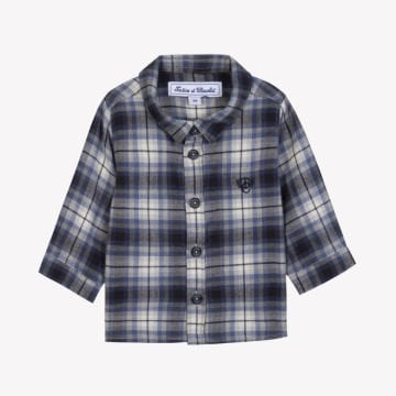 Erkek Bebek Kareli Ceket Gömlek