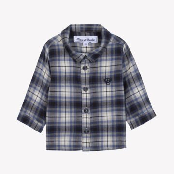 Erkek Bebek Kareli Ceket Gömlek