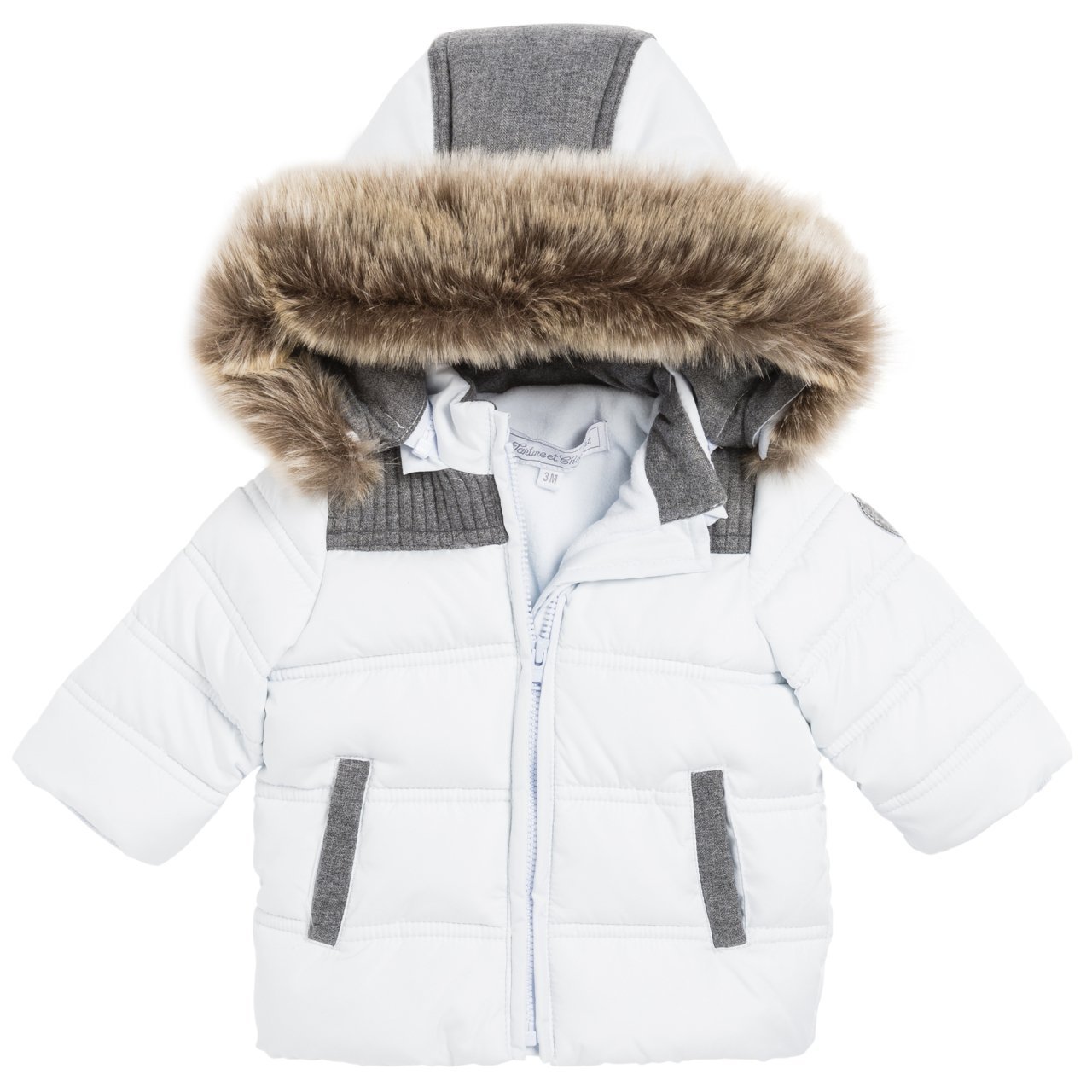 Erkek Bebek Kapüşonlu Dudun Mont