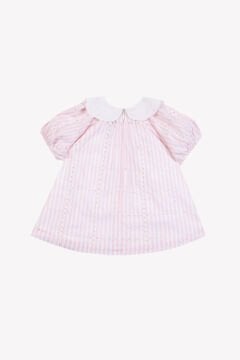 Kız Bebek Fisto Yakalı Elbise Pembe