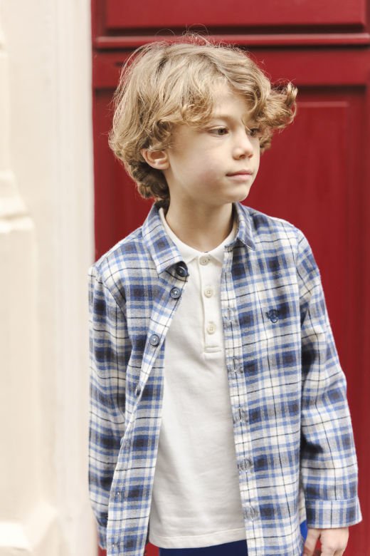 Erkek Çocuk Kareli Ceket Gömlek