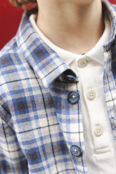 Erkek Çocuk Kareli Ceket Gömlek