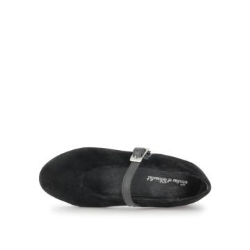 Kız Çocuk Siyah Nubuk Babet