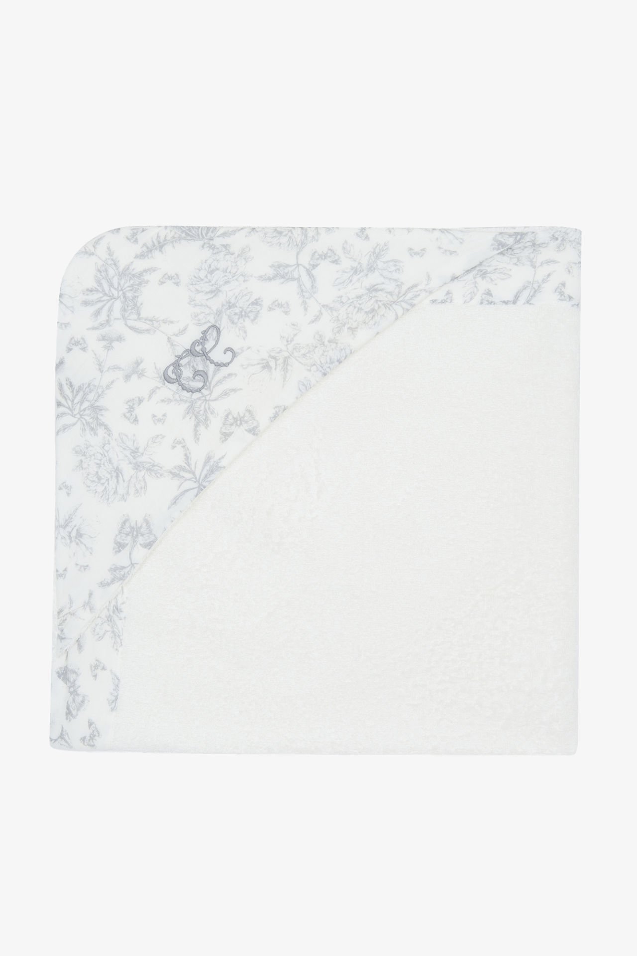 Bebek Banyo Havlusu Toile de Jouy Gris