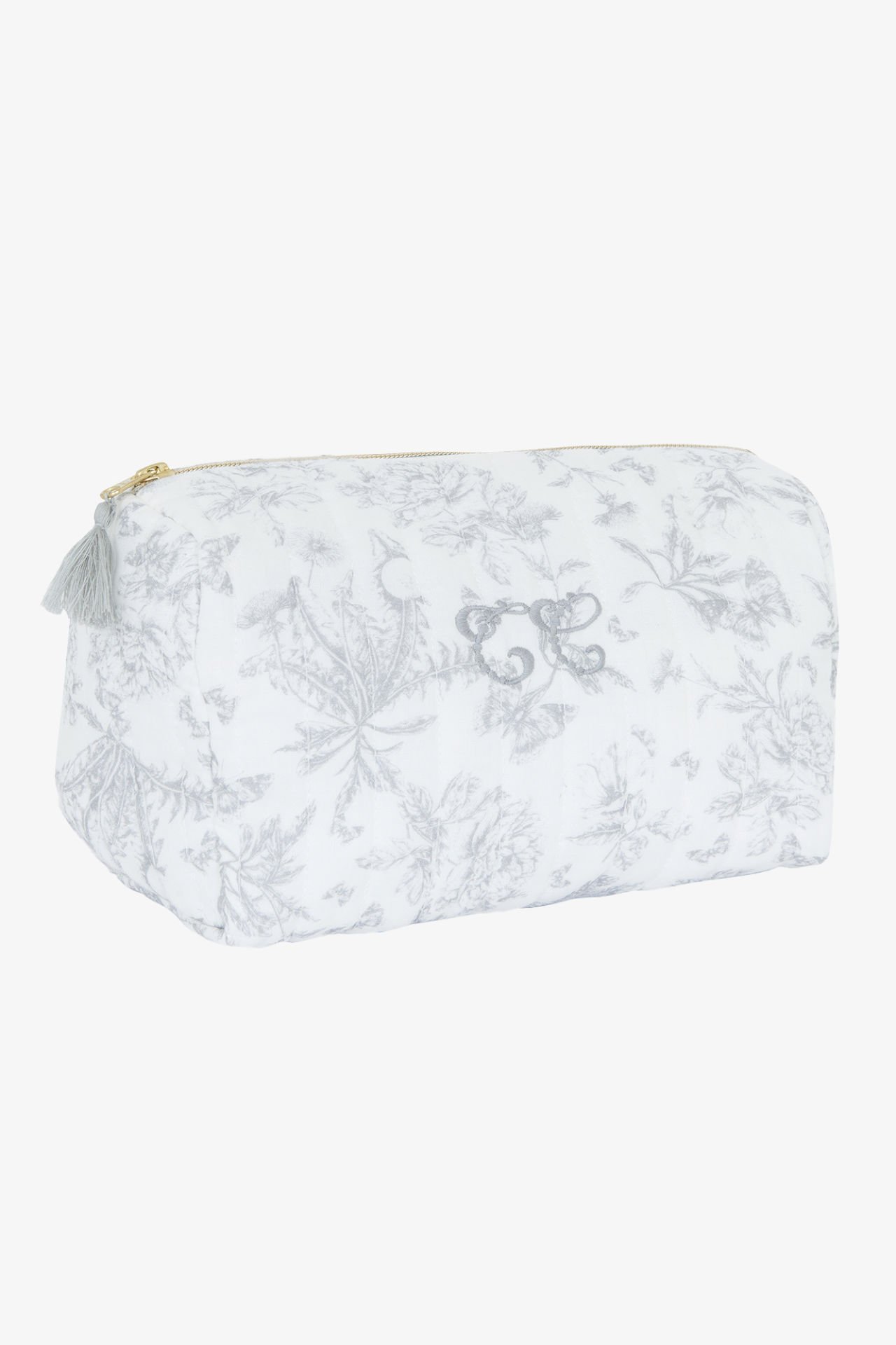 Bebek Tuvalet Çantası Toile de Jouy Gris