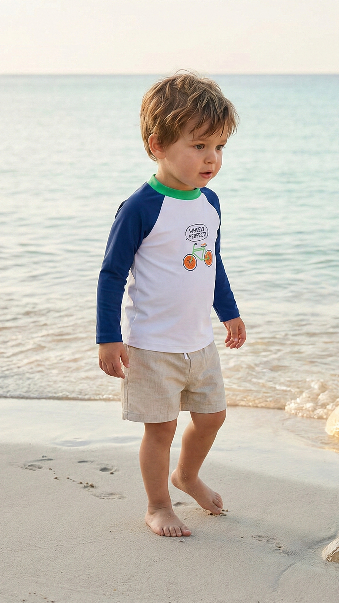 Erkek Bebek UV Korumalı T-Shirt