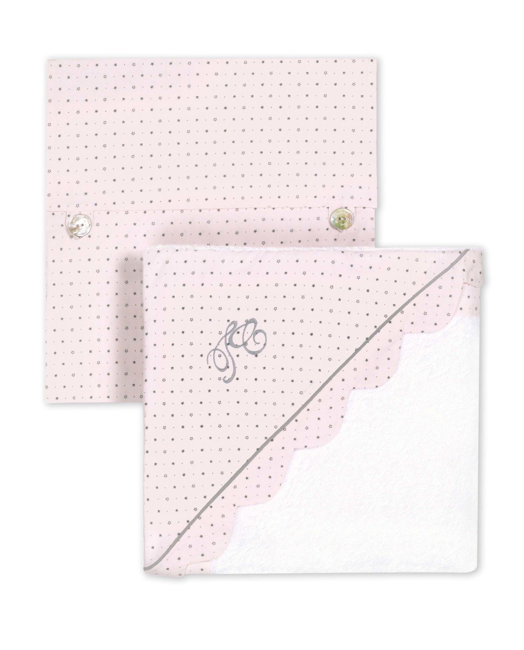 Kız Bebek Banyo Havlusu Star