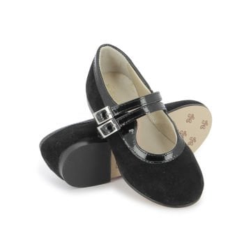 Kız Çocuk Siyah Nubuk Ayakkabı