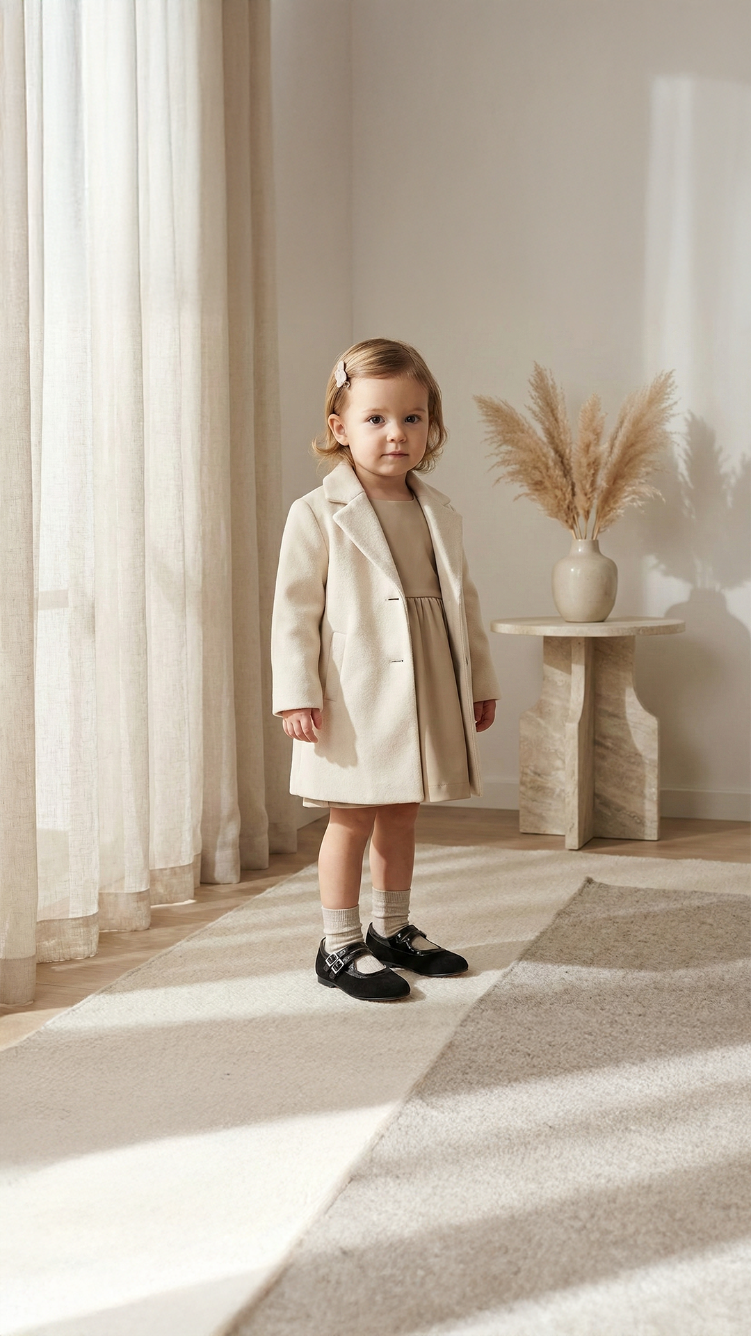 Kız Çocuk Siyah Nubuk Ayakkabı