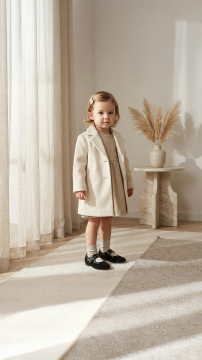 Kız Çocuk Siyah Nubuk Ayakkabı