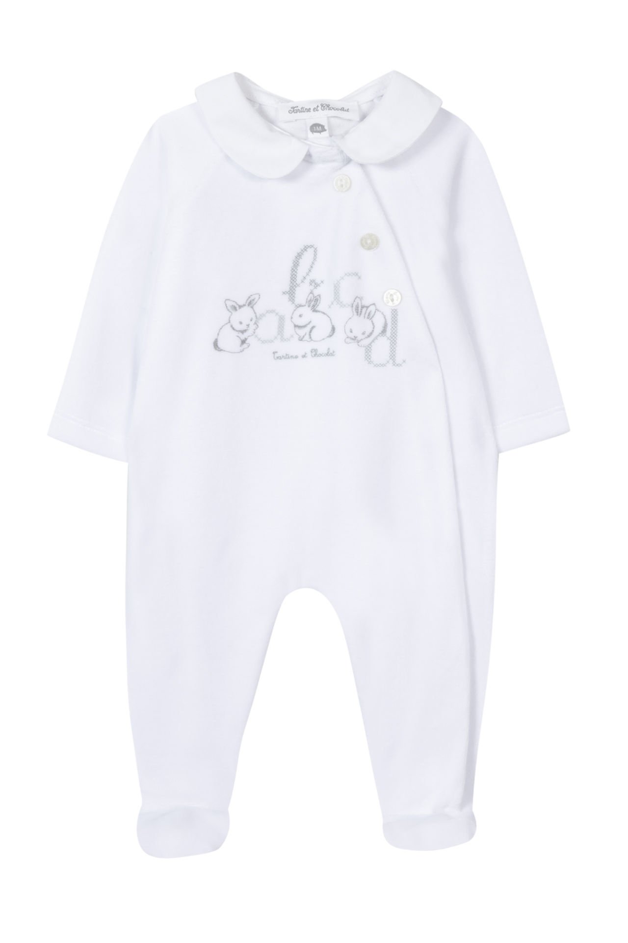 Erkek Bebek Yandan Açılan Kadife Tulum