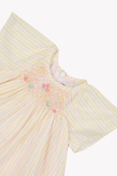 Kız Bebek Çizgili Elbise