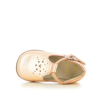 Kız Bebek Dore Deri Ayakkabı