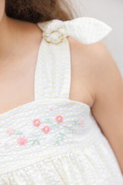 Kız Çocuk Askılı Uzun Elbise