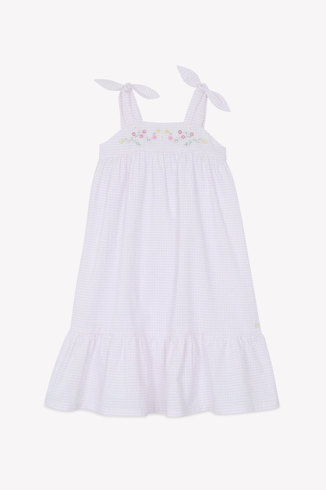 Kız Çocuk Askılı Uzun Elbise