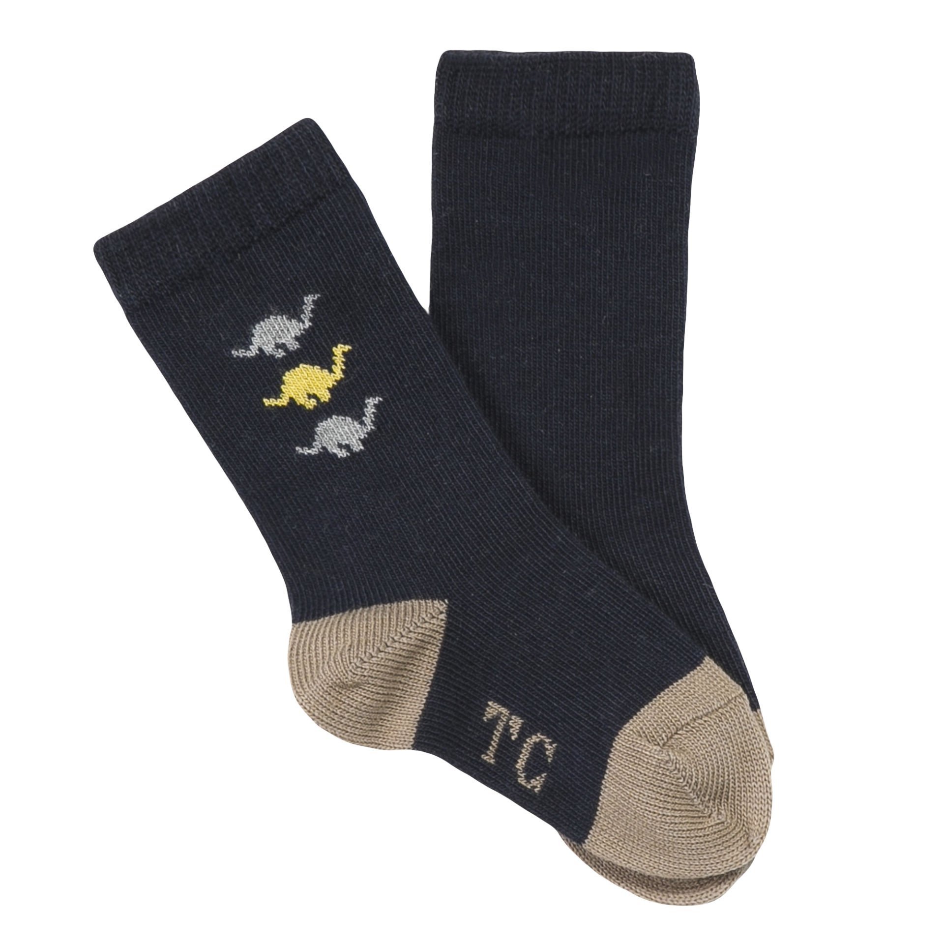 Erkek Bebek Dinozor Karakterli Kısa Çorap