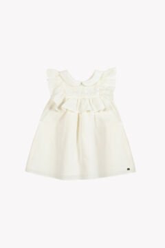 Kız Bebek Ceremonie Elbise ekru