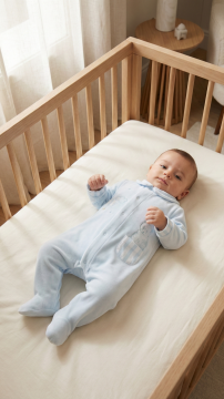 Erkek Bebek Garda Yakalı Kadife Tulum