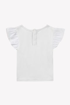 Kız Çocuk Kelebek Aplikeli T-Shirt