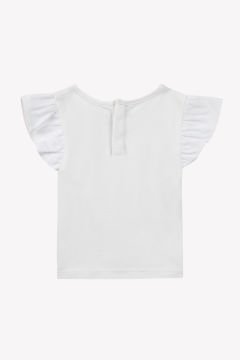 Kız Çocuk Kelebek Aplikeli T-Shirt
