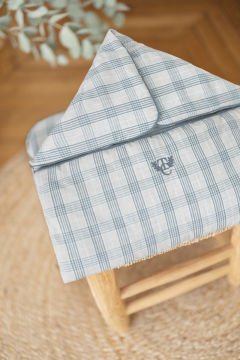 Erkek Bebek Ana Kucağı Twill de Coton