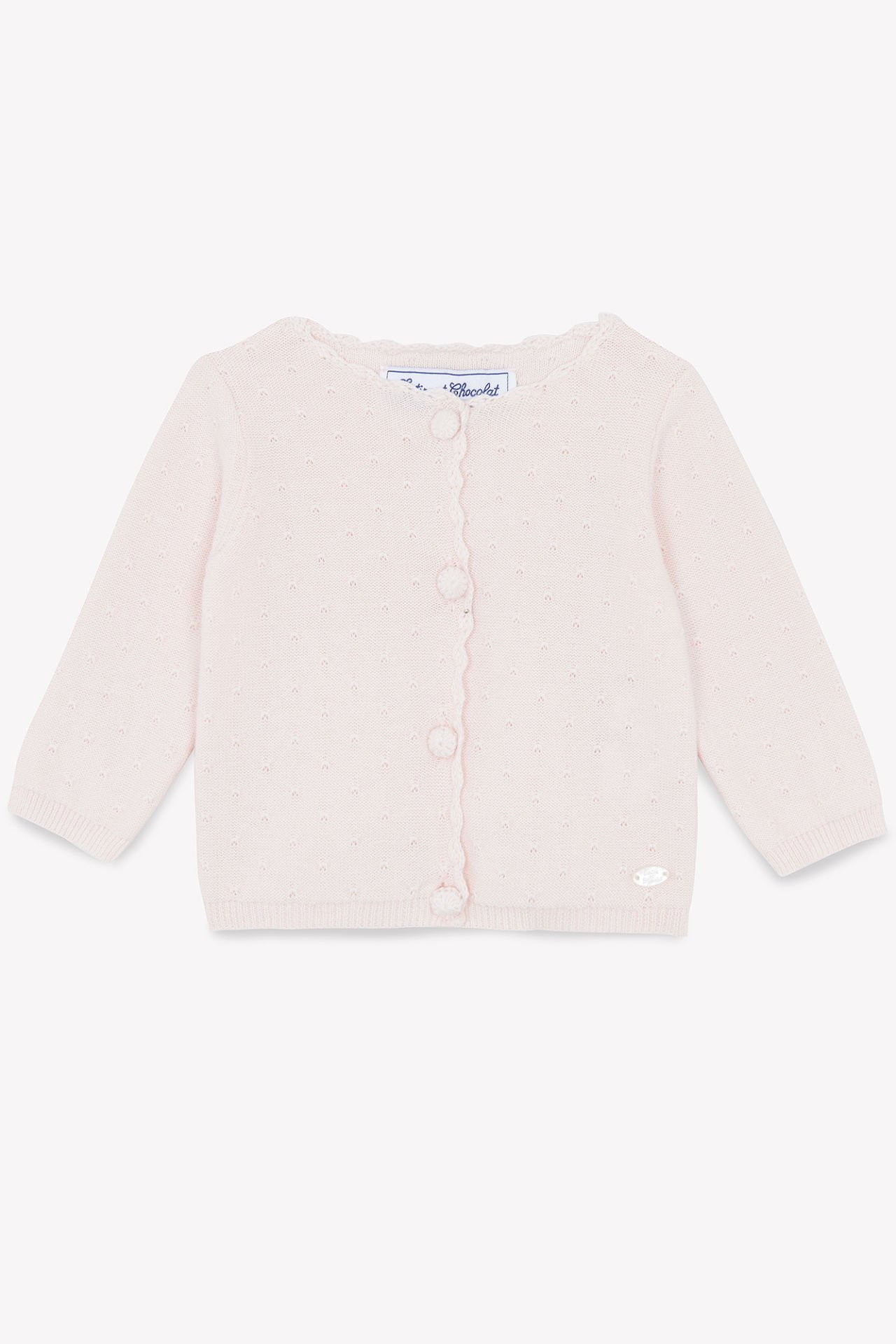 Ajurlu Kız Bebek Triko Hırka