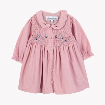 Kız Bebek Uuzun Kollu Pamuklu Elbise