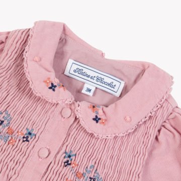 Kız Bebek Uuzun Kollu Pamuklu Elbise