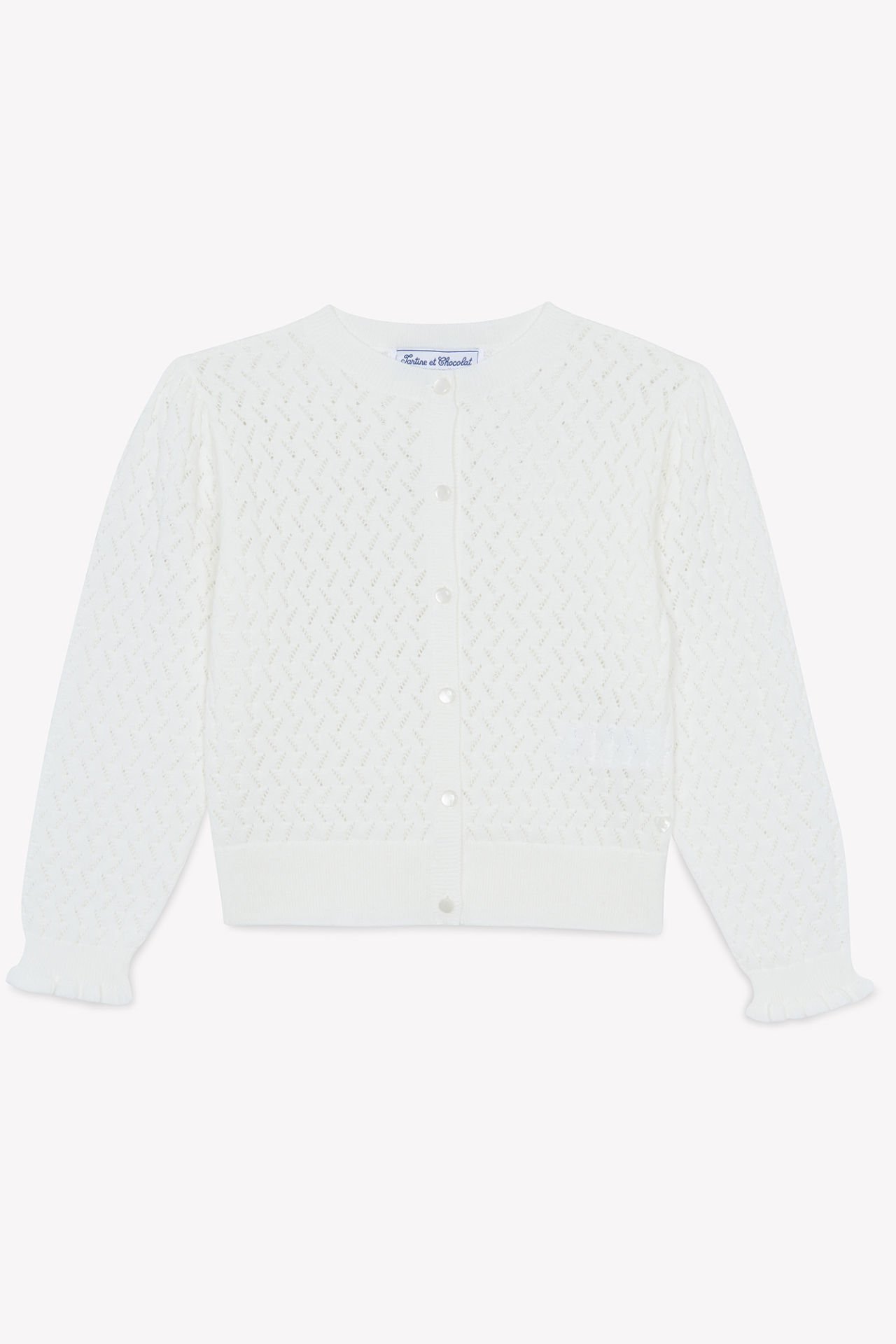 Ajurlu Kız Çocuk Triko Hırka