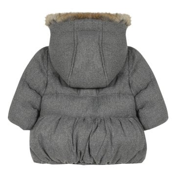 Kız Bebek Kapüşonlu Dudun Mont