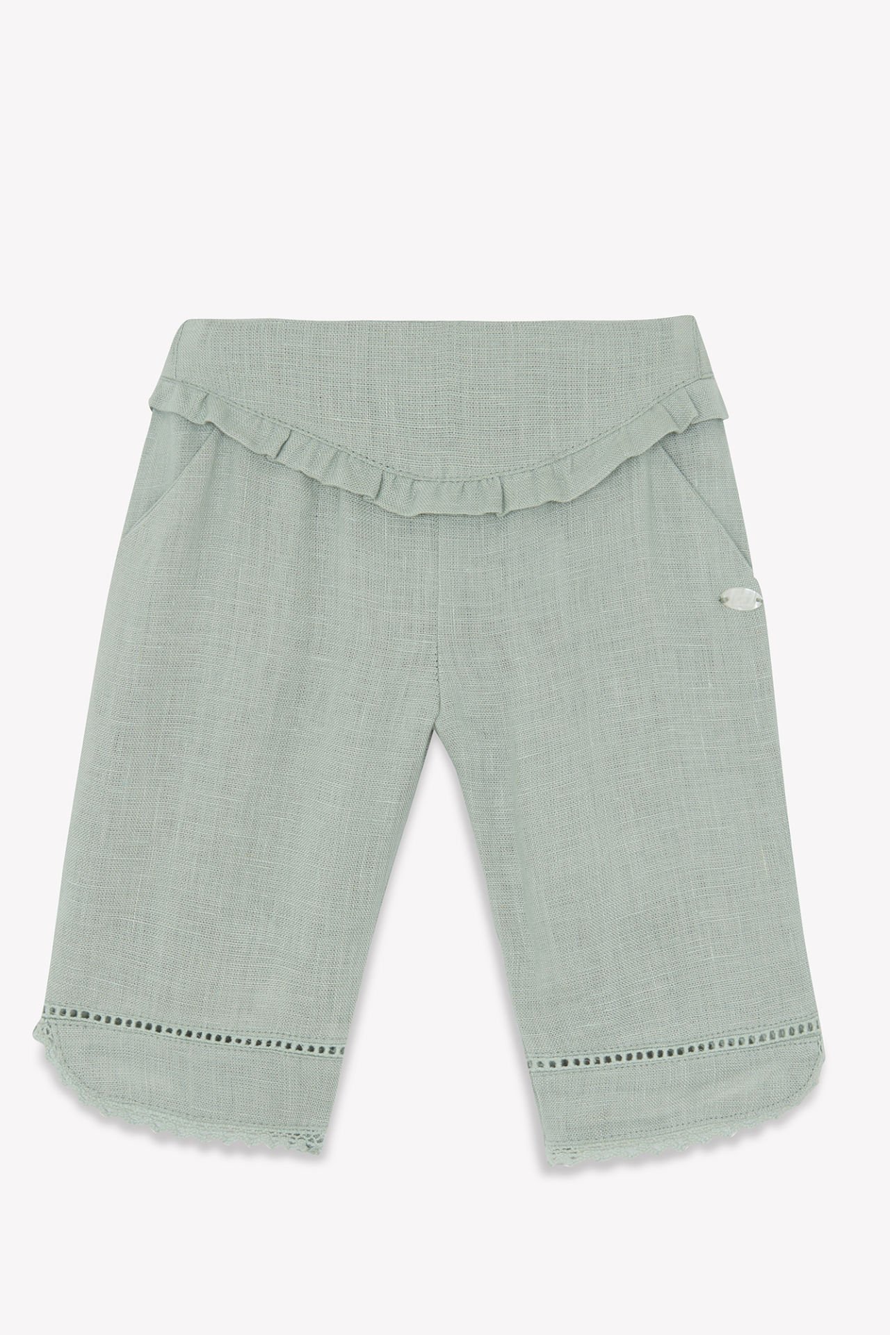 Kız Bebek Keten Pantalon