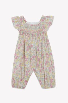 Kız Bebek Çiçek Desenli Tulum - Combilong