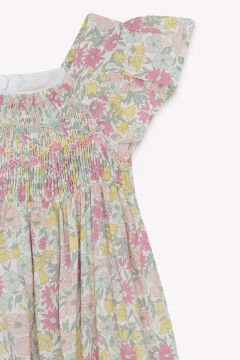 Kız Bebek Çiçek Desenli Tulum - Combilong