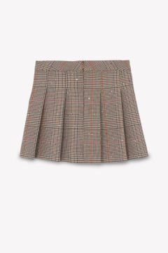 Kız Çocuk Pili Detaylı Ekoseli Etek