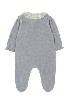 Kız Bebek Yandan Açılan Kadife Tulum